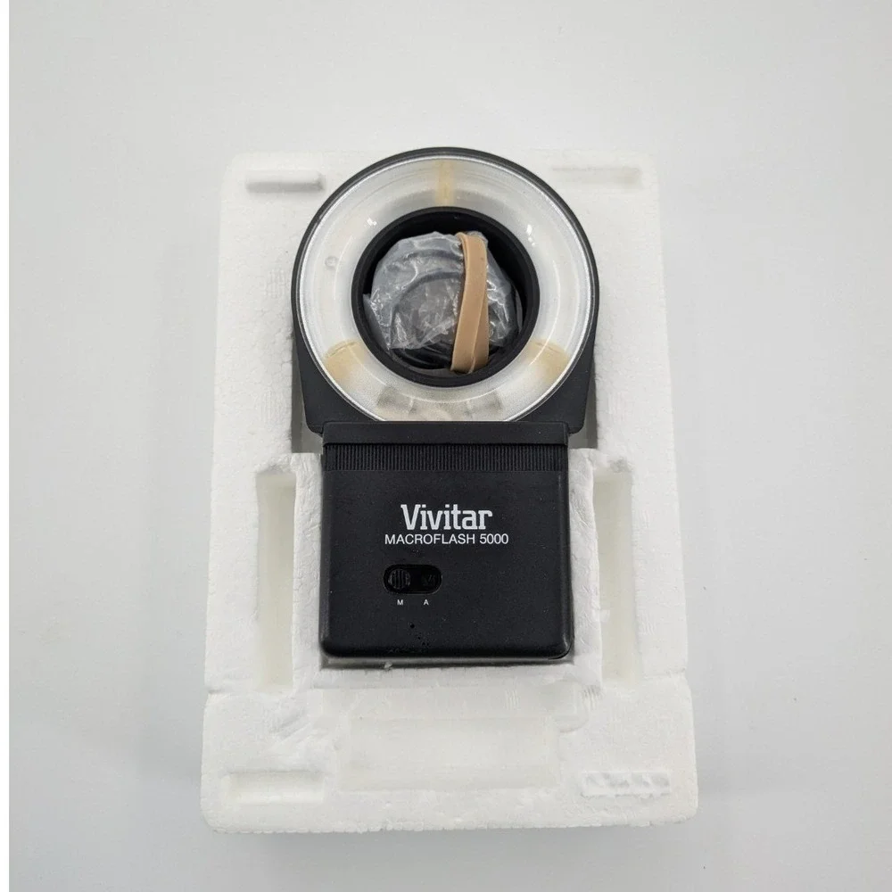 Vivitar‎ Macroflash 5000 Auto Manual Flash Ring - TESTED NO Adapters